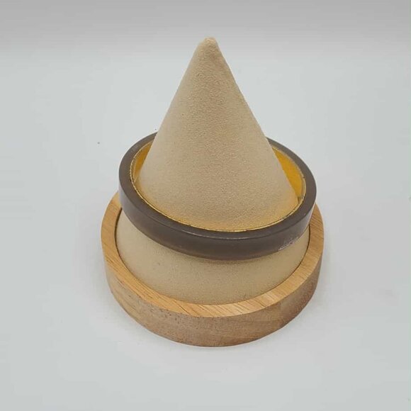 J Crew Taupe Resin Gold Tone Bangle Bracelet - Picture 3 of 8